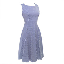 Summer Women Vintage A-Line Dress Tunic Long Sleeveless Floral Print Sundress