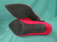 Women's A New Day Red Pointed Toe Classic High Heels Pumps Faux Suede 7.5W Wide