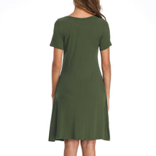 Womens Summer T Shirt Short Sleeve Dresses Party Casual Beach Tunic Sundress