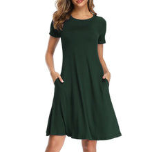 Womens Summer T Shirt Short Sleeve Dresses Party Casual Beach Tunic Sundress
